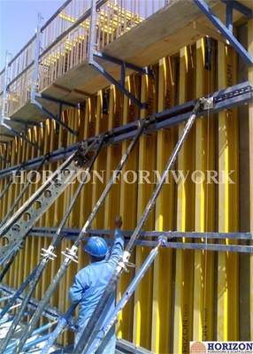 Top Scaffold Brackets Equipped On Wall Formwork Serving As Safety Platform