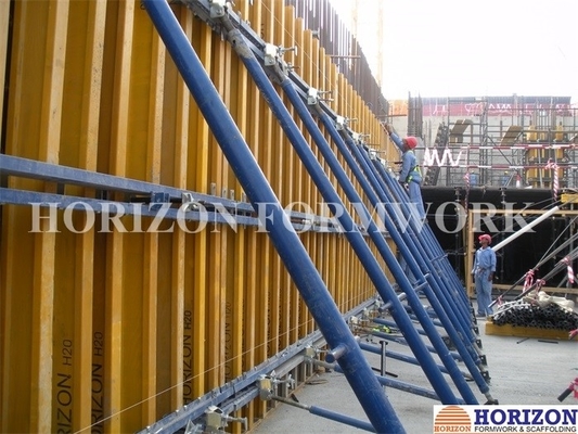 Adjustable Wall Formwork Systems Panel Strut ,  Flexible Concrete Formwork Secure