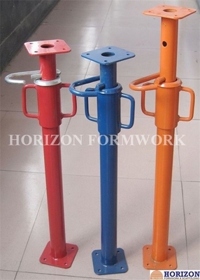 Floor Adjustable Support Props 2.5-4.0m Cup Type Nut For Building Construction