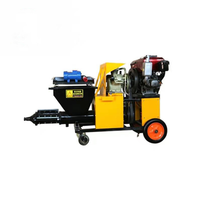 Mini Diesel Conveying Particles 5mm Cement Mortar Spray Machine