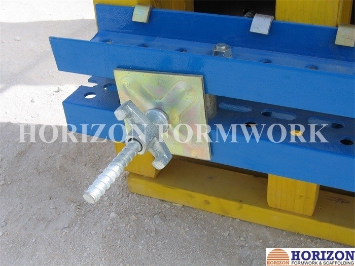 Galvanized Formwork Tie Rod System With Dywidag Thread, Wing Nut and Steel Cone