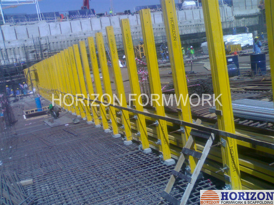 High Stability H20 Timber Beam Coated Yellow High Flexibility OEM Available