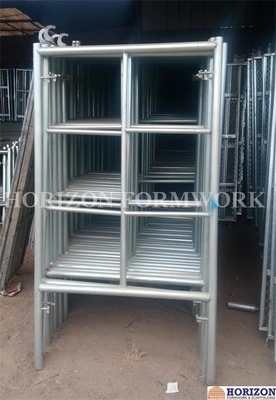 2 Horizontal Rungs Frame Scaffolding System 5' X 5' Size For Construction