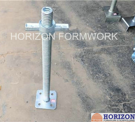 Swivel Base Plate Jack ACME Trapezoidal Thread For Cuplock Scaffold Systems