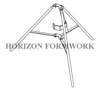 Construction Slab Formwork Systems Easy Removable Scaffolding Tripod