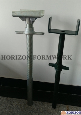 Painted Scaffold Screw Jack Base and Jack Head Jack with BS1139 Standard