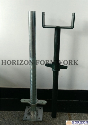 BS1139 Scaffold Adjusting Screw Jack For Leveling Scaffolding Systems