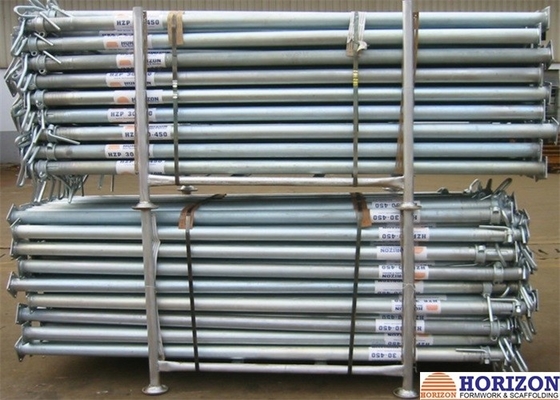 Slab Post Shoring Adjustable Scaffolding Prop Q345 Steel Pipe For Formwork Supporting