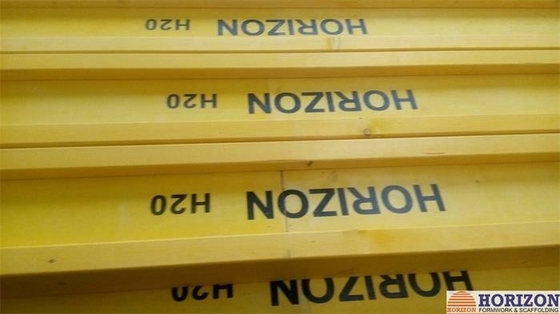 Waterproof Treated H20 Timber Beam , Yellow Timber H Beam For Slab Formwork