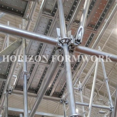 Galvanized Ringlock Scaffolding System , Pin Lock Scaffold Dia 48.3 X 3mm