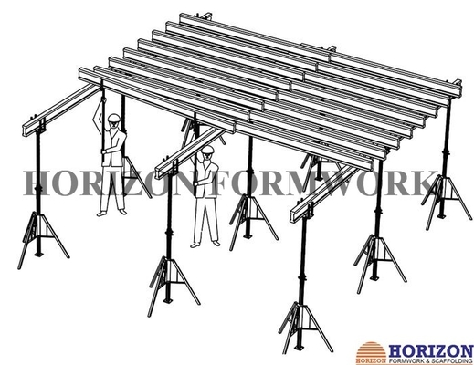 Stabilizing Adjustable Steel Props Q235 Scaffolding Tripod In Formwork Erection