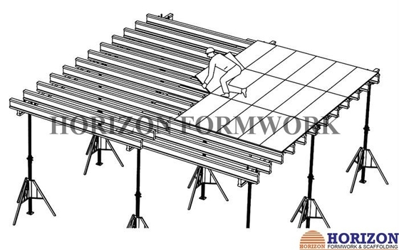 Construction Slab Formwork Systems Easy Removable Scaffolding Tripod