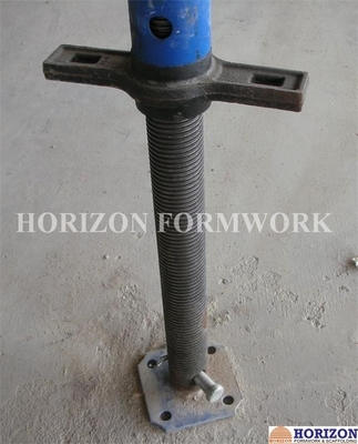 Flexible Scaffold Screw Jack Dismountable Base Plate Zinc - Plated Finishing