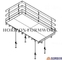 Universal Scaffold Guard Rail 1.5m Height Galvanized Surface For Fall Protection
