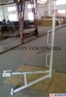 Construction Wall Forming Systems with Top Scaffold Brackets as Safety Platform