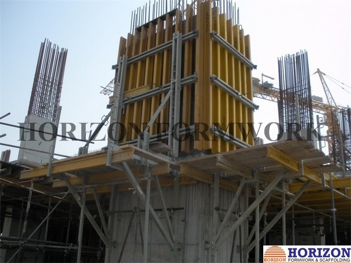 Crane Lifted Climbing Formwork System , Jump Formwork System Platform ...