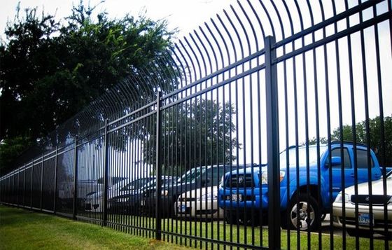 Customized Metal Tubular Picket Security Fence Systems For Wall And Gate