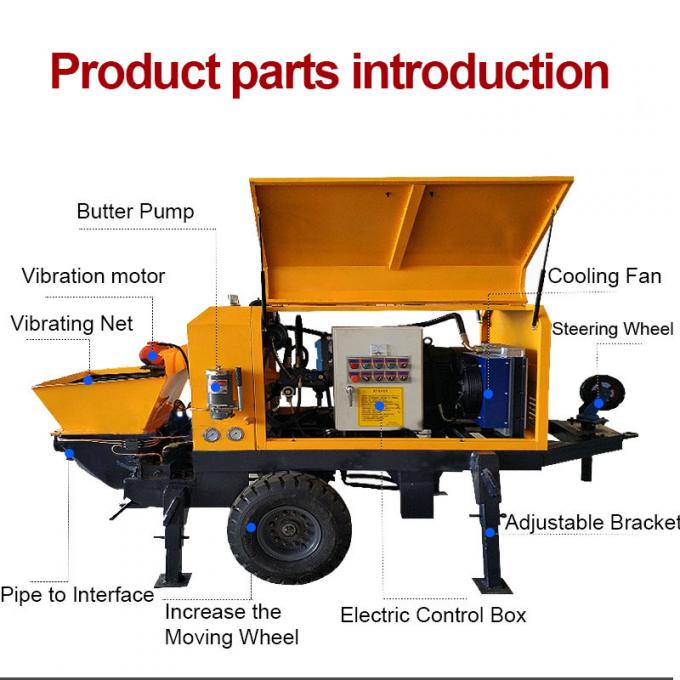 Vertical conveying of concrete mixing pump 180m